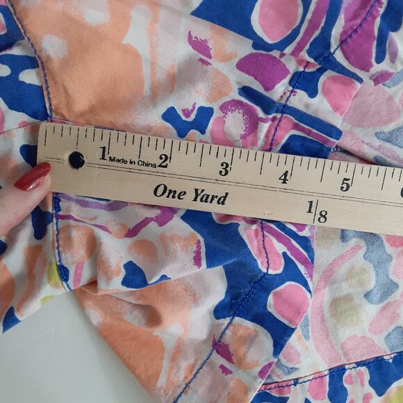 Lilly Pulitzer Ocean View Board Short Brilliant Blue It’s Electric Women M Beach - Picture 10 of 10